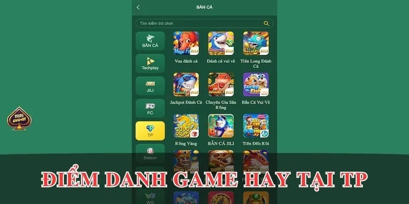 Điểm danh game hay tại TP bắn cá EV88