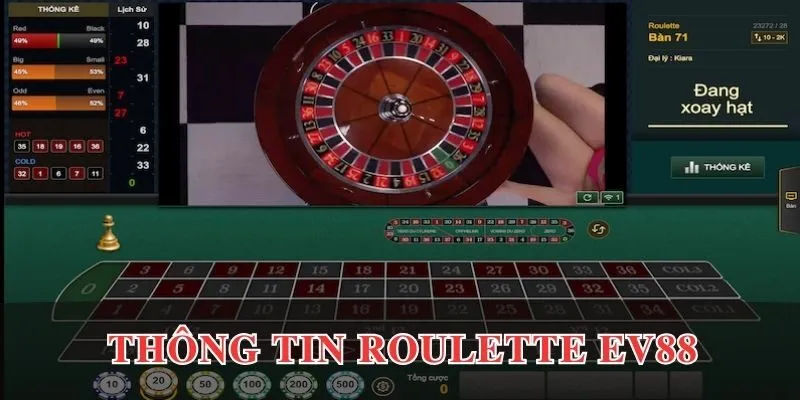 Thông tin chung game roulette EV88